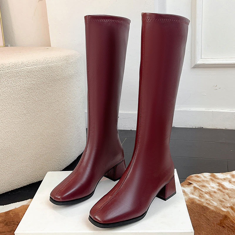 Women'S Fashion Knee High Boots - Sepatu Bot Panjang Wanita Diskon Besar