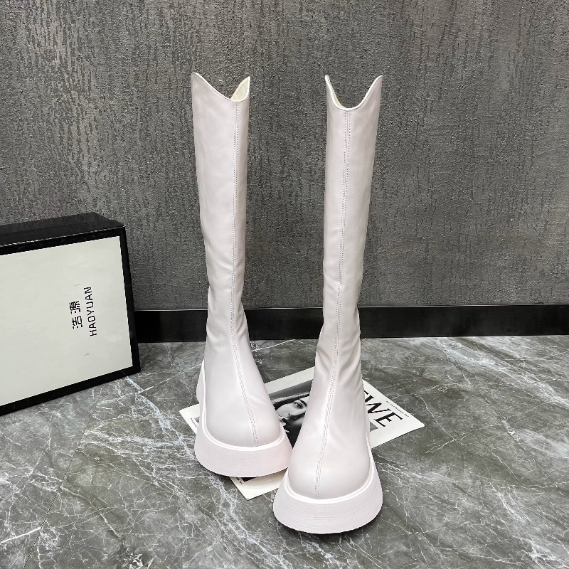 Women'S Fashion Knee High Boots - Sepatu Bot Tinggi Wanita Model Platform
