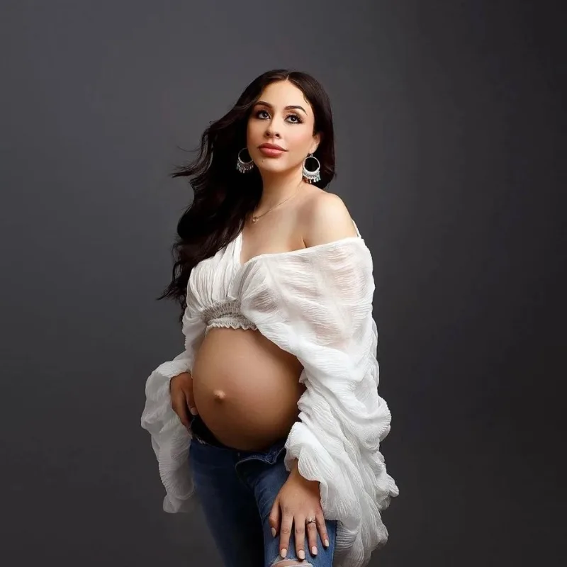 Women Fashion Photoshoot - Atasan properti fotografi ibu hamil, atasan
