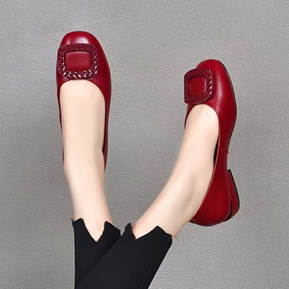 Women'S Fashion Shoes - Sepatu Kulit Wanita dengan Sol Lembut