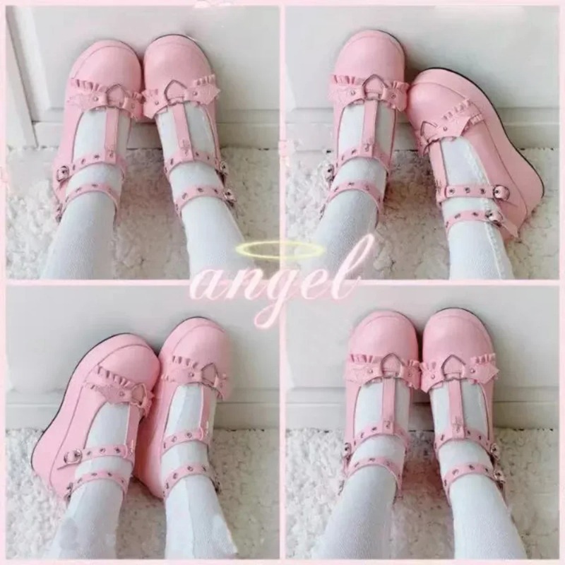 Sepatu Mary Janes Wedges Gespe - Women'S Fashion Shoes ulasan dan harga