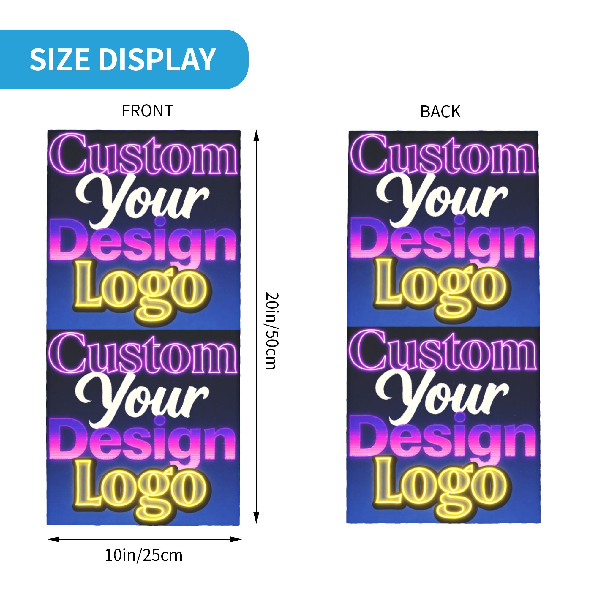 Bandana Desain Kustom Logo And - Women Fashion Names ulasan dan harga