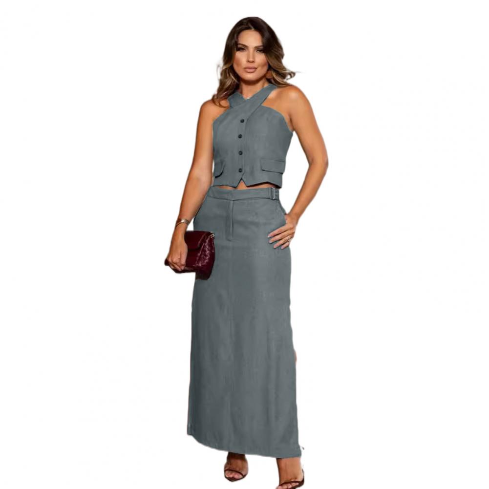 Set rok rompi wanita, 2 Pcs/Se - Women'S Fashion Vest Tops ulasan dan harga