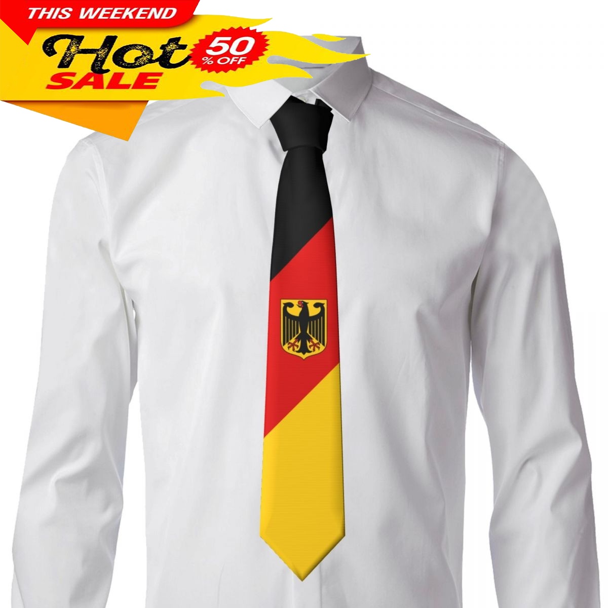 Dasi Lambang Bendera Jerman Da - Women Fashion Necktie ulasan dan harga