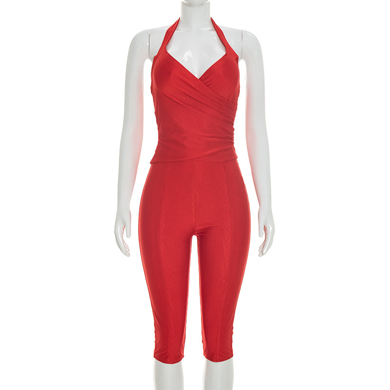 Setelan 2 Potong Wanita Model  - Lace Trim Cami ulasan dan harga