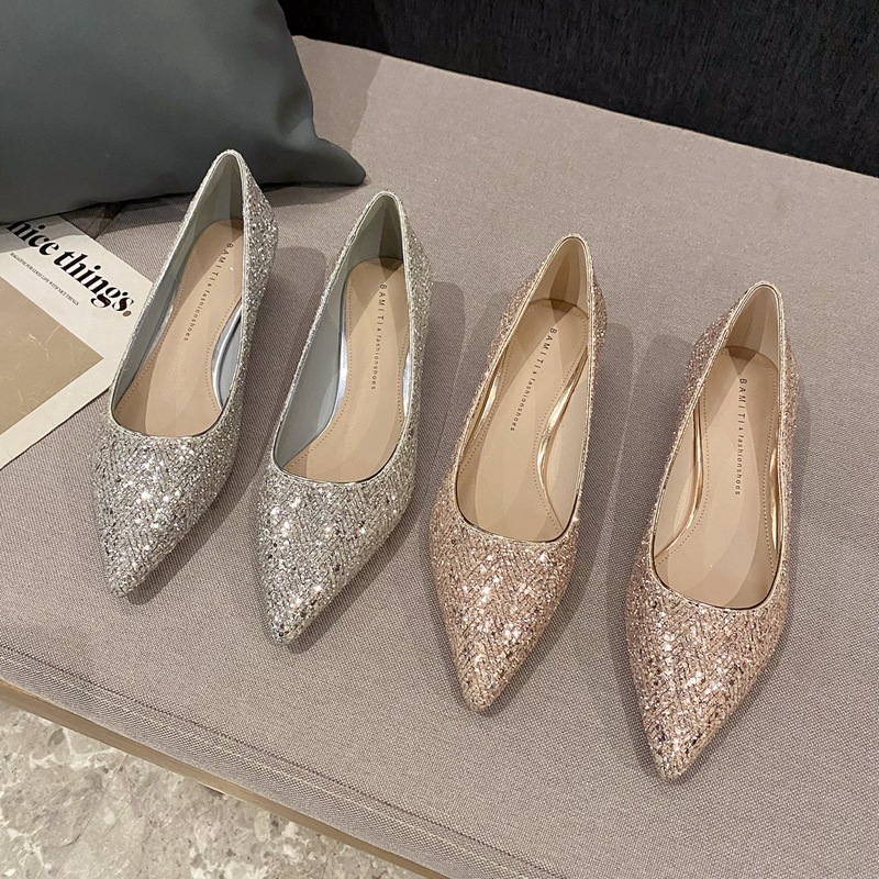 Sepatu Hak Tinggi Emas Wanita  - Women'S Fashion Shoes ulasan dan harga