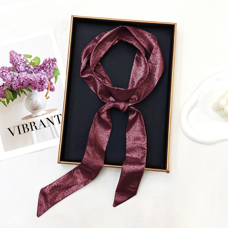 Syal Tipis Mengkilap Wanita Mu - Women Fashion Necktie ulasan dan harga