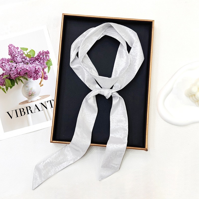 Syal Tipis Mengkilap Wanita Mu - Women Fashion Necktie ulasan dan harga