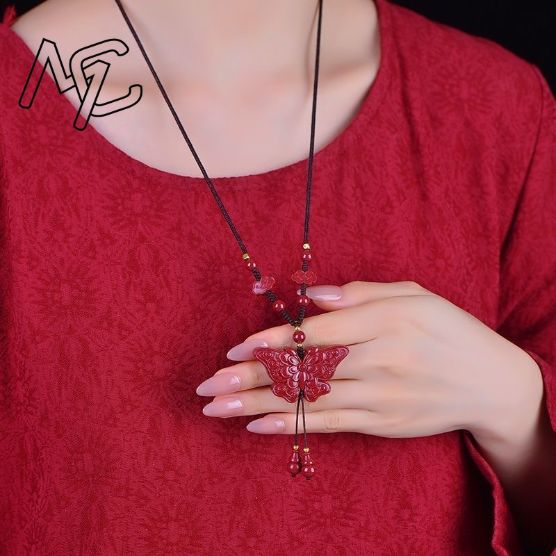 Kalung Liontin Kupu-kupu Batu  - Women'S Fashion Jewellery ulasan dan harga