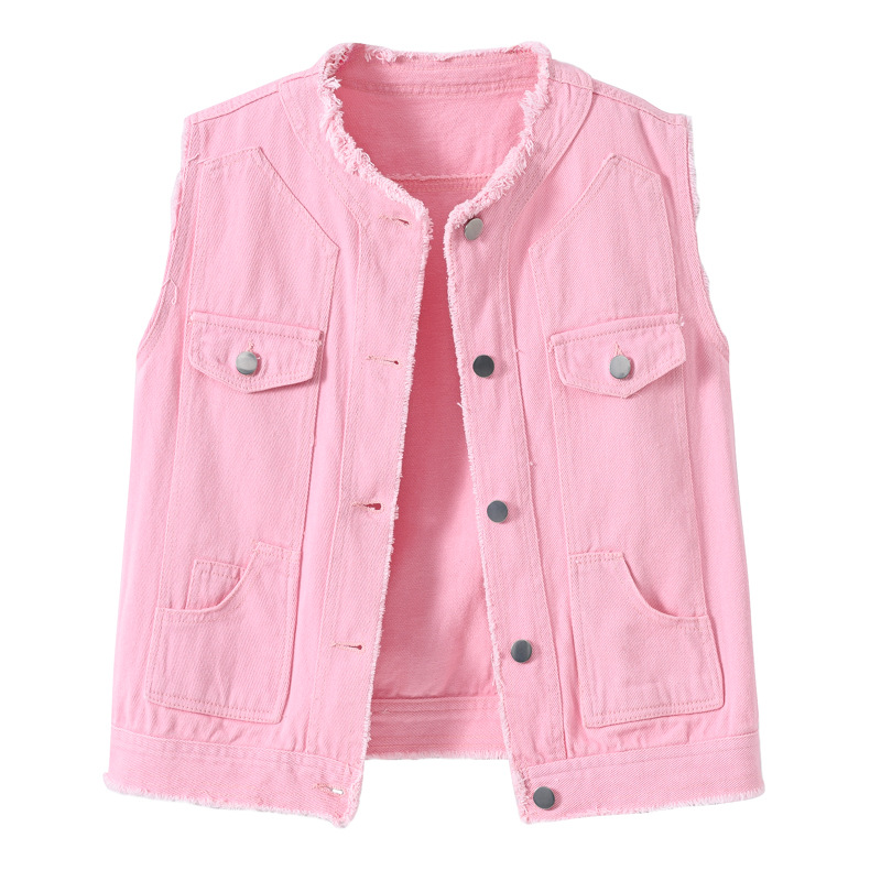 Rompi Denim Tanpa Lengan Wanit - Women'S Fashion Vest Tops ulasan dan harga