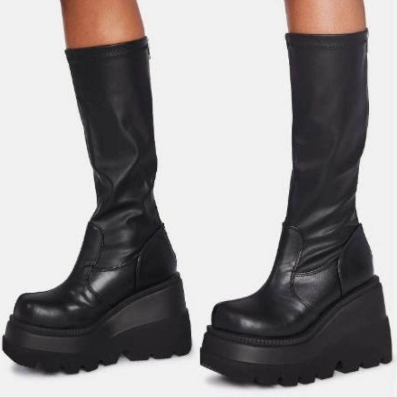 Sepatu Bot Platform Wanita, Se - Women'S Fashion Knee High Boots ulasan dan harga