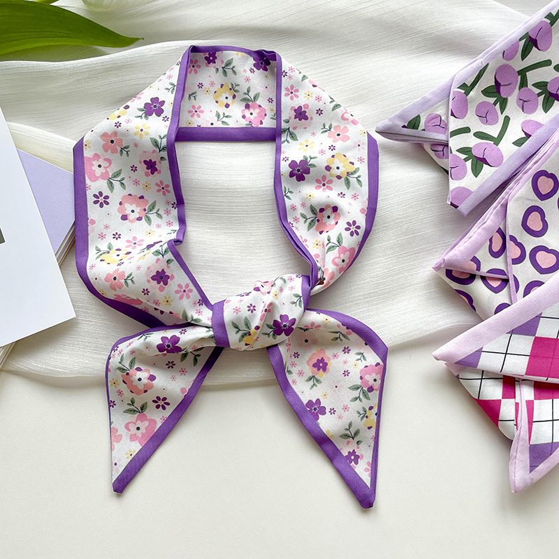 Syal Sutra Wanita Pendek Sempi - Women Fashion Necktie ulasan dan harga