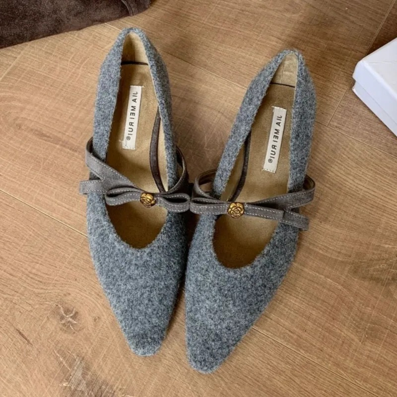 Sepatu Wanita Hak Rendah Ujung - Women'S Fashion Shoes ulasan dan harga
