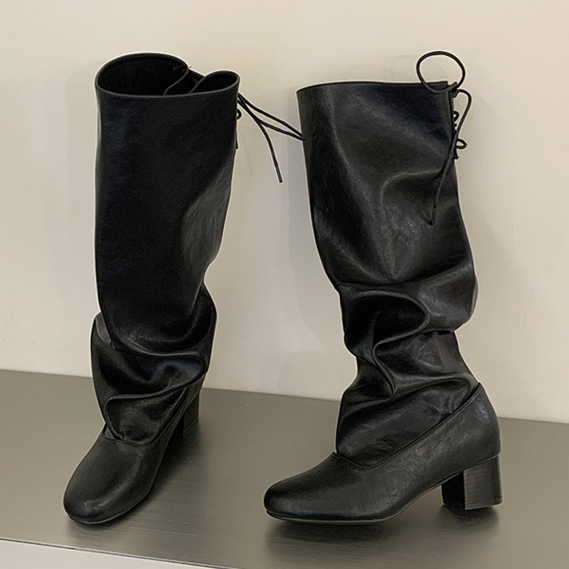 Desain Fashion Musim Dingin Te - Women'S Fashion Knee High Boots ulasan dan harga
