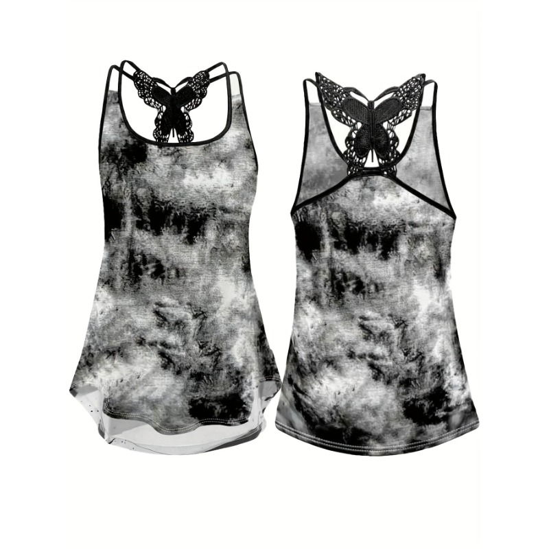 Tank Top Gambar Cetak Ukuran B - Women'S Fashion Vest Tops ulasan dan harga