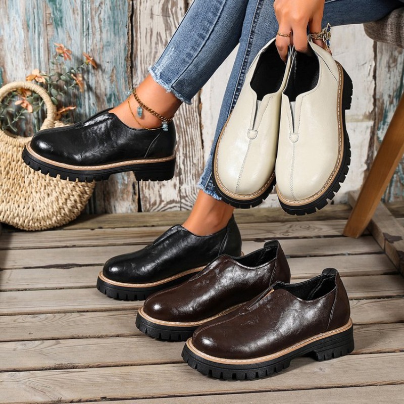 Sepatu Wanita Gaya Retro Inggr - Women'S Fashion Shoes ulasan dan harga
