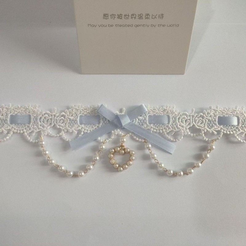 Kalung Renda Mutiara Lolita Y2 - Women Fashion Photoshoot ulasan dan harga