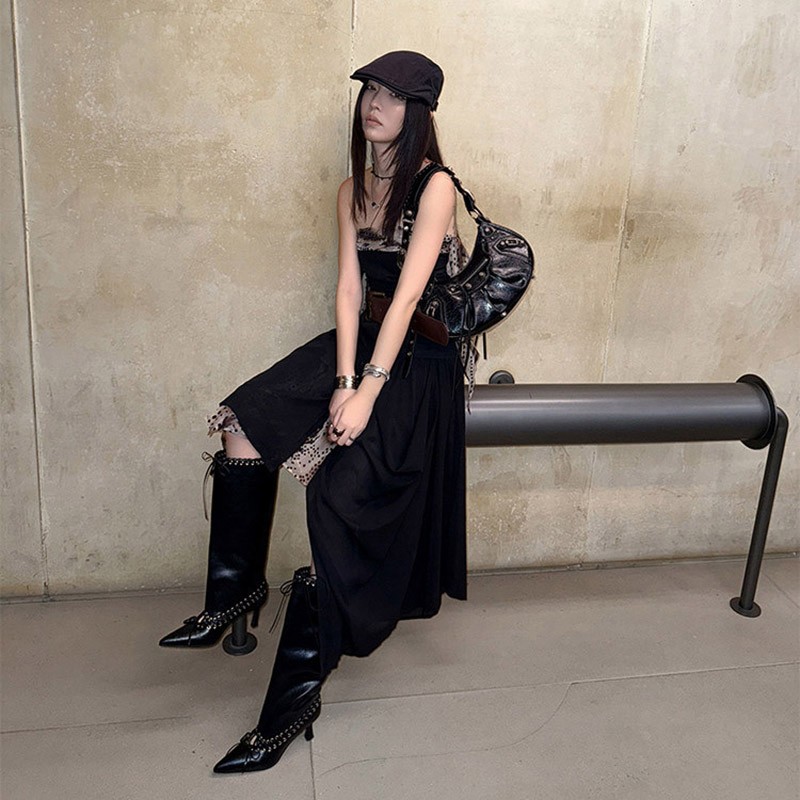 Sepatu bot modis serbaguna unt - Women'S Fashion Knee High Boots ulasan dan harga