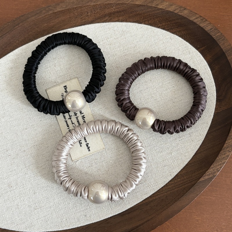 Ikat Rambut Sutra Mutiara Gaya - Women'S Fashion Korea ulasan dan harga