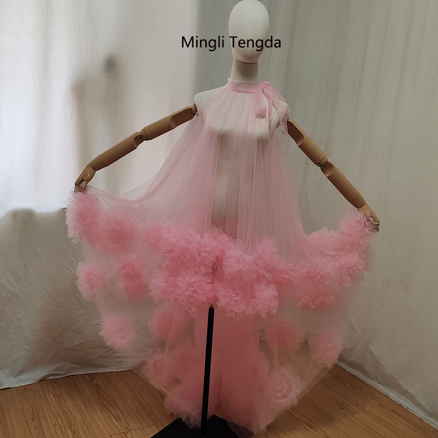 Mingli Tengda Peach Pink Tulle - Women Fashion Photoshoot ulasan dan harga