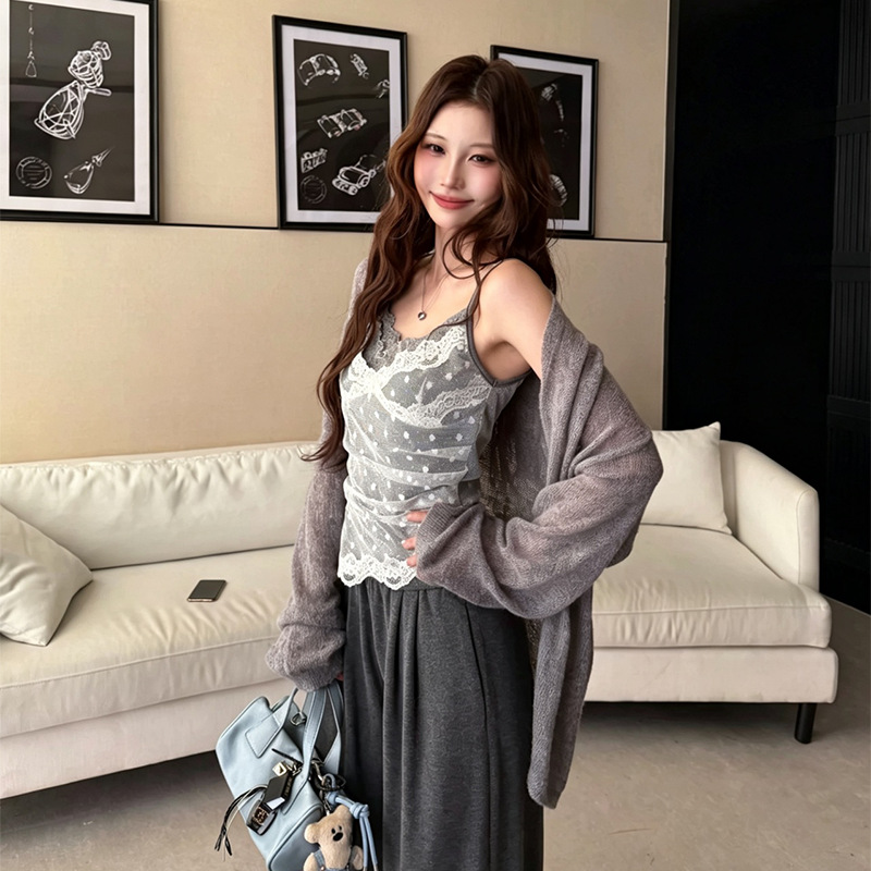 Bodysuit Wanita Model Vintage  - Lace Trim Cami ulasan dan harga